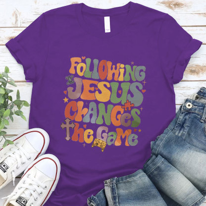 Following Jesus Christian T-Shirt