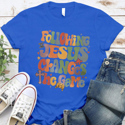Following Jesus Christian T-Shirt