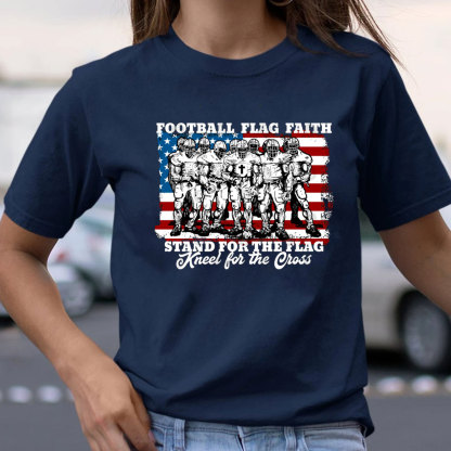 Football Flag Faith Christian T-Shirt