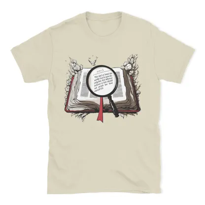 For God So Loved The Word Christian Washed T-Shirt
