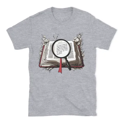For God So Loved The Word Christian Washed T-Shirt