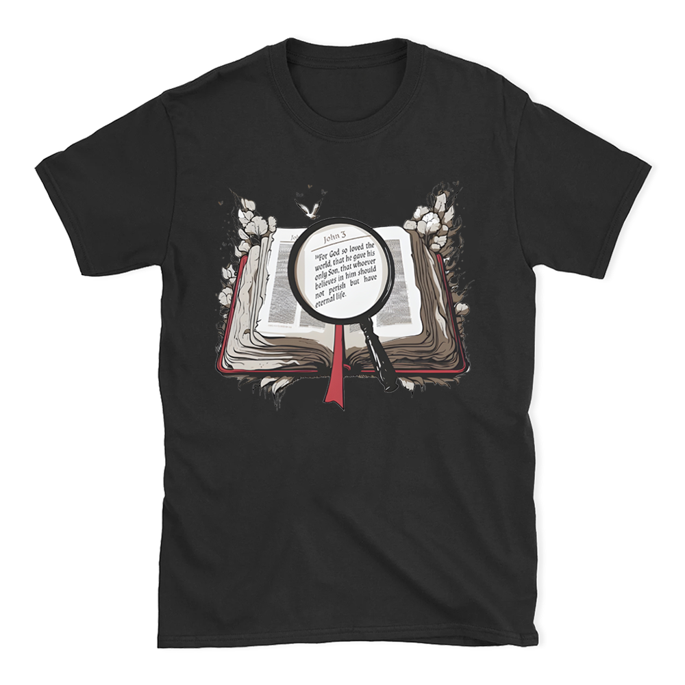 For God So Loved The Word Christian Washed T-Shirt