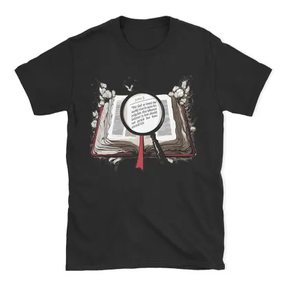 For God So Loved The Word Christian Washed T-Shirt