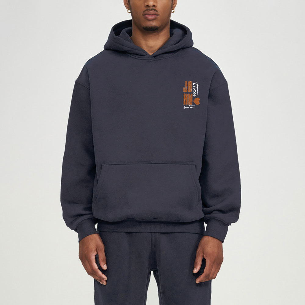 For God So Loved The World Christian Fleece Hoodie Set