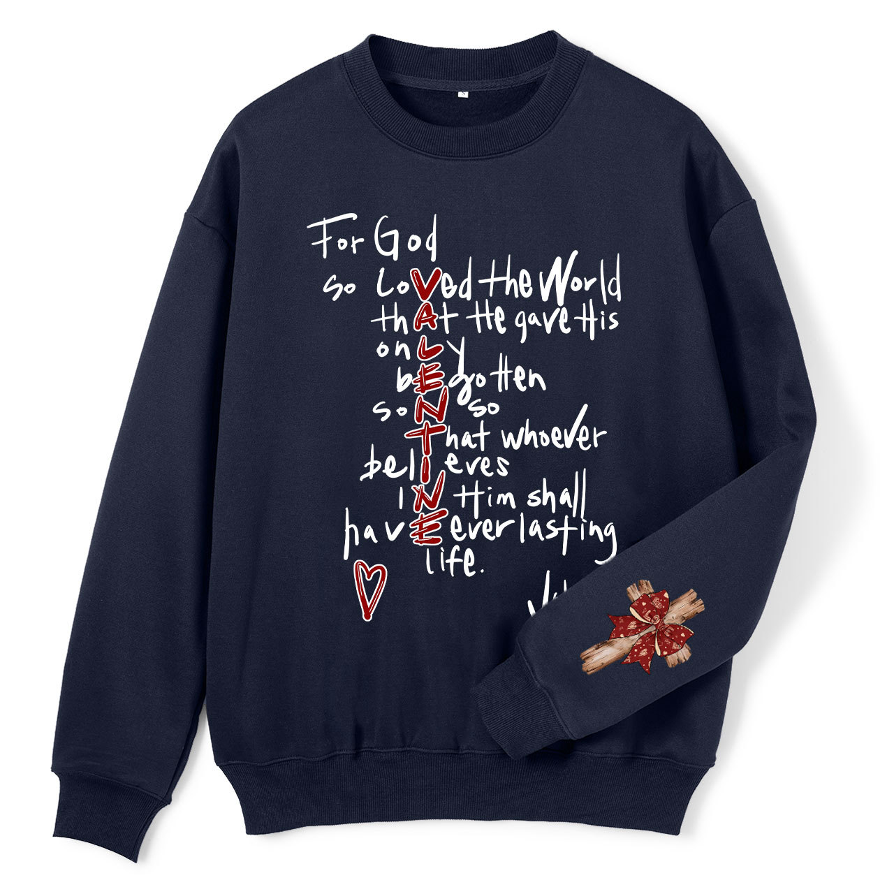 For God So Loved The World Christian Fleece Sweatshirt