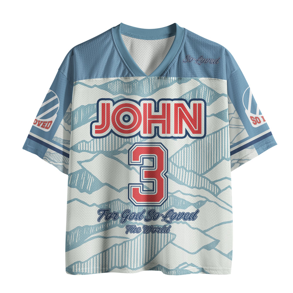 For God So Loved The World Christian Mesh Jersey 