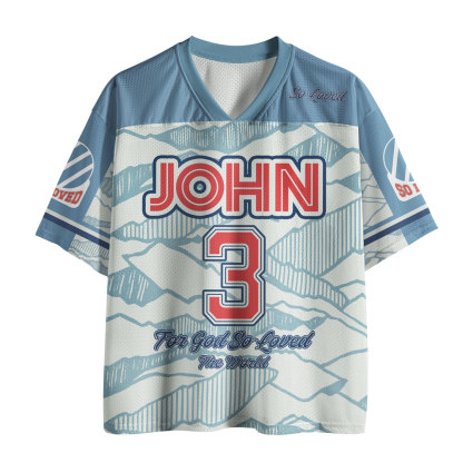 For God So Loved The World Christian Mesh Jersey 