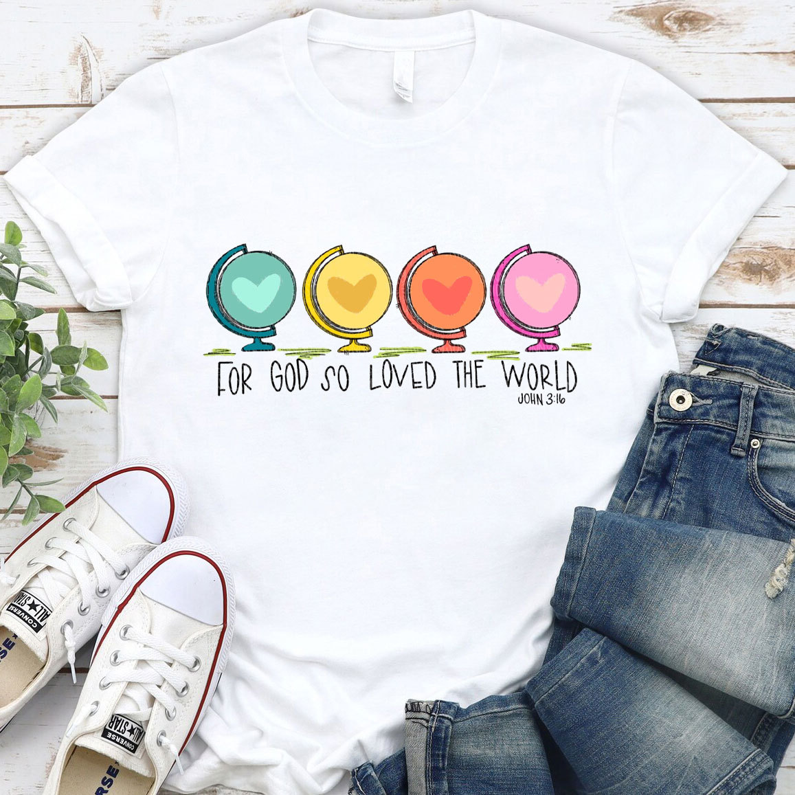 For God So Loved The World Christian T-Shirt