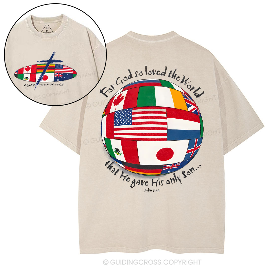 Double-Sided Vintage Washed Christian Sample T-Shirt Sale - GuidingCross