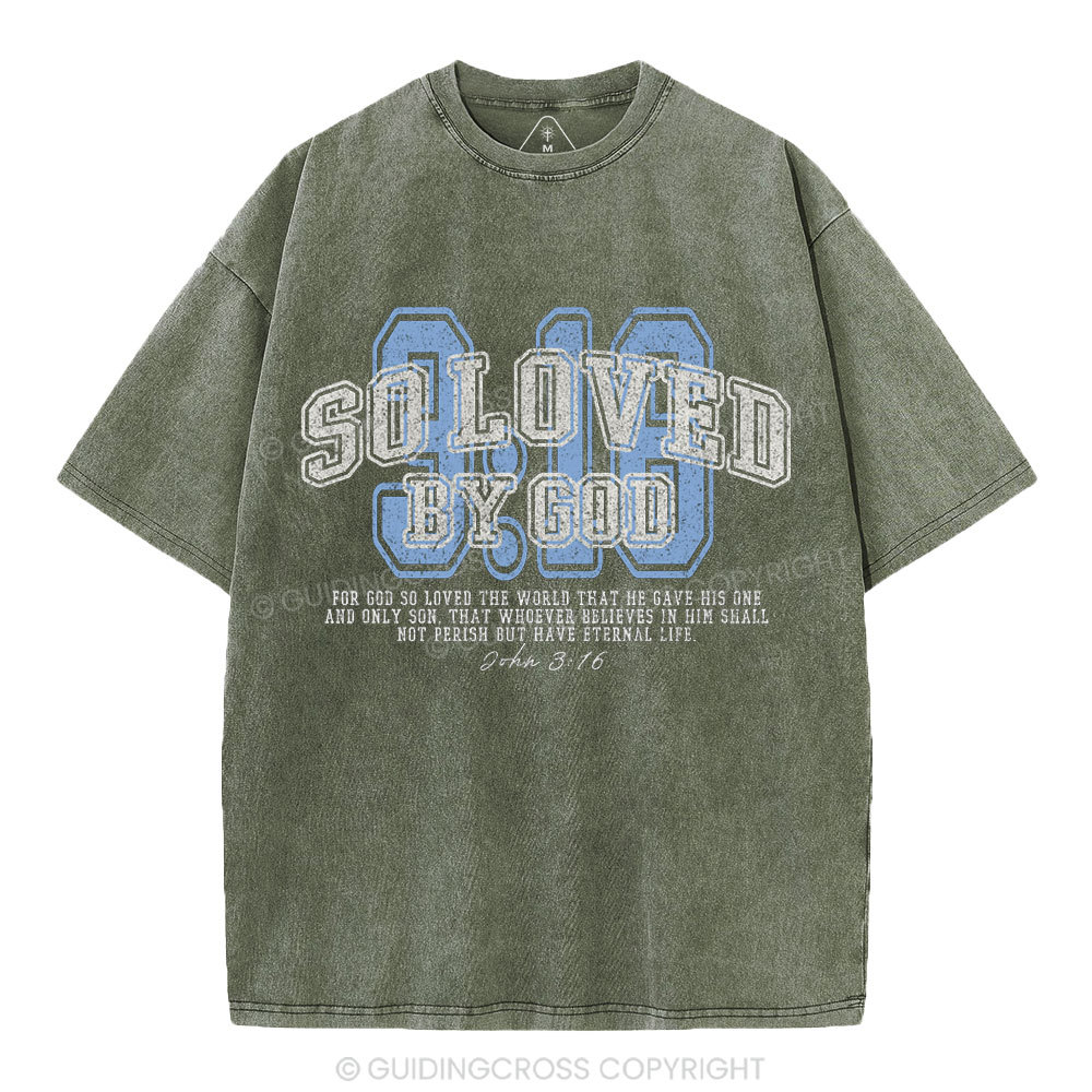 For God So Loved The World Washed T-Shirt