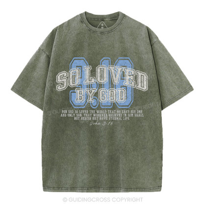 For God So Loved The World Washed T-Shirt