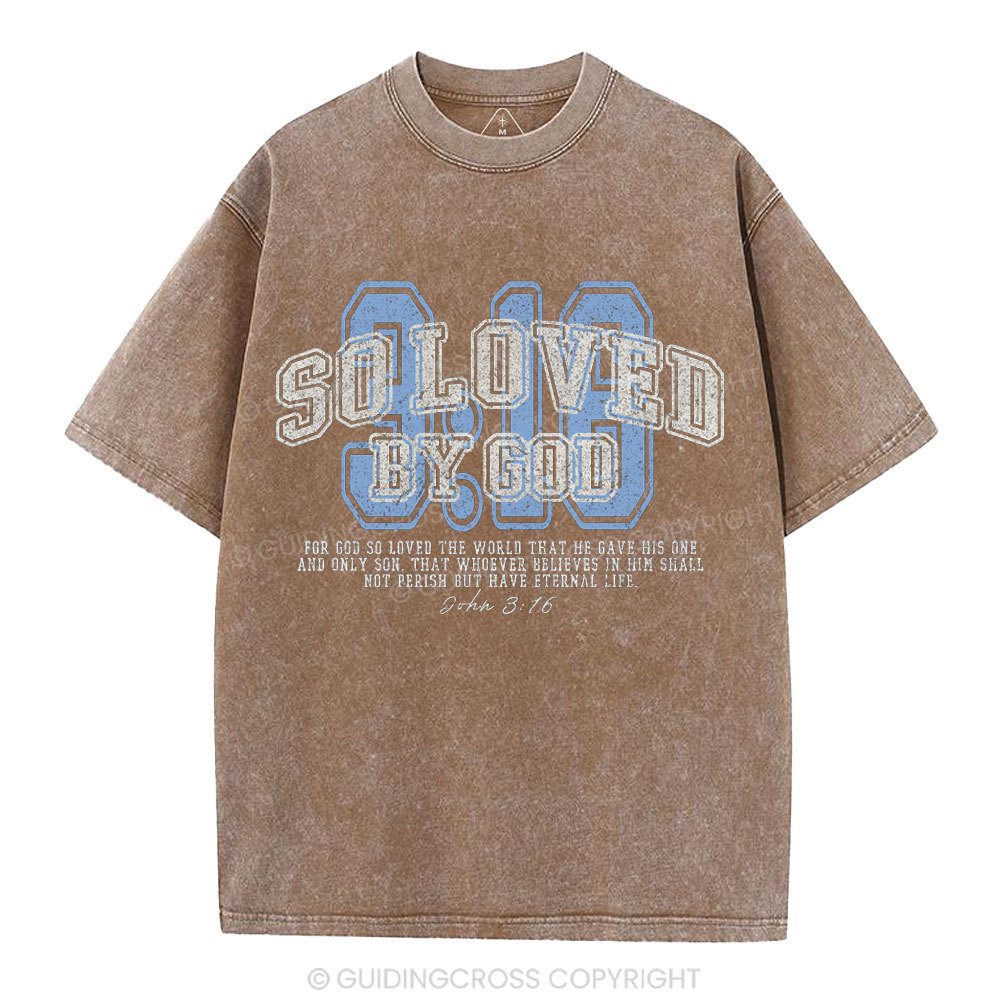For God So Loved The World Washed T-Shirt