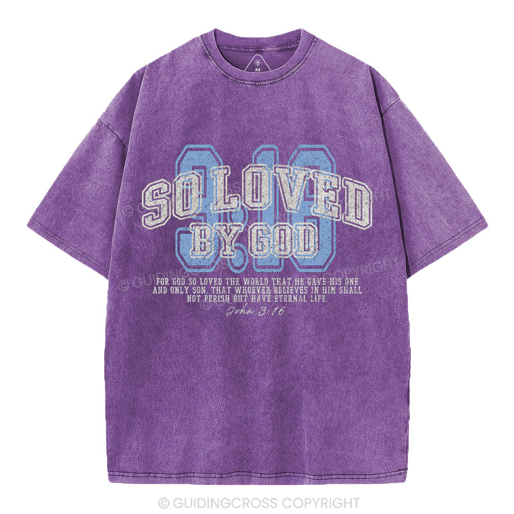 For God So Loved The World Washed T-Shirt