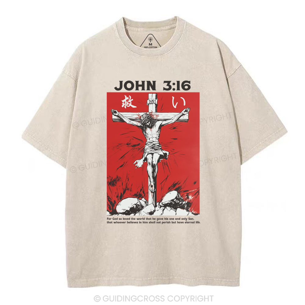sample washed T-Shirt Sale - GuidingCross