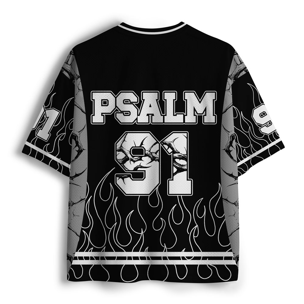 For He Will Command His Angles Christian Mesh Jersey