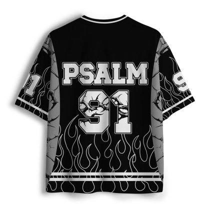 For He Will Command His Angles Christian Mesh Jersey
