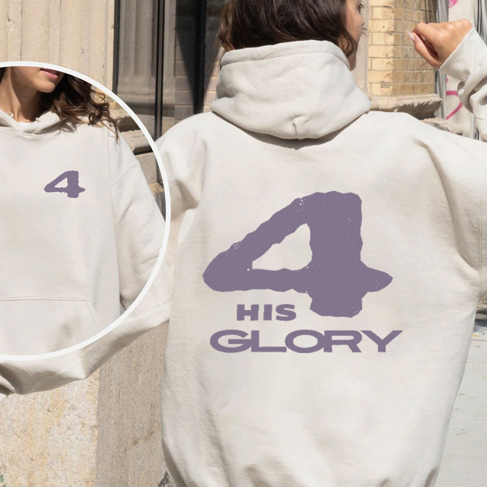 For His Glory Christian Fleece Hoodie Set