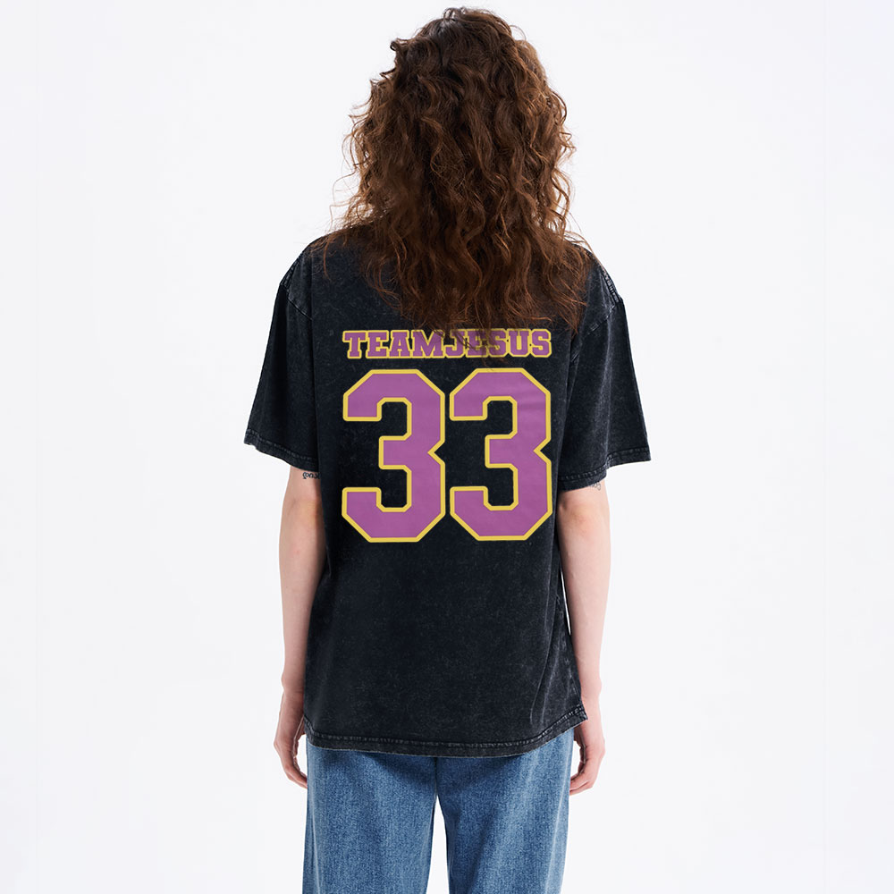 For His Glory Christian Washed T-Shirt