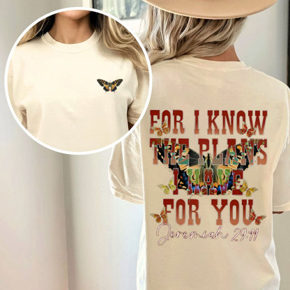 For I Know Christian Washed T-Shirt
