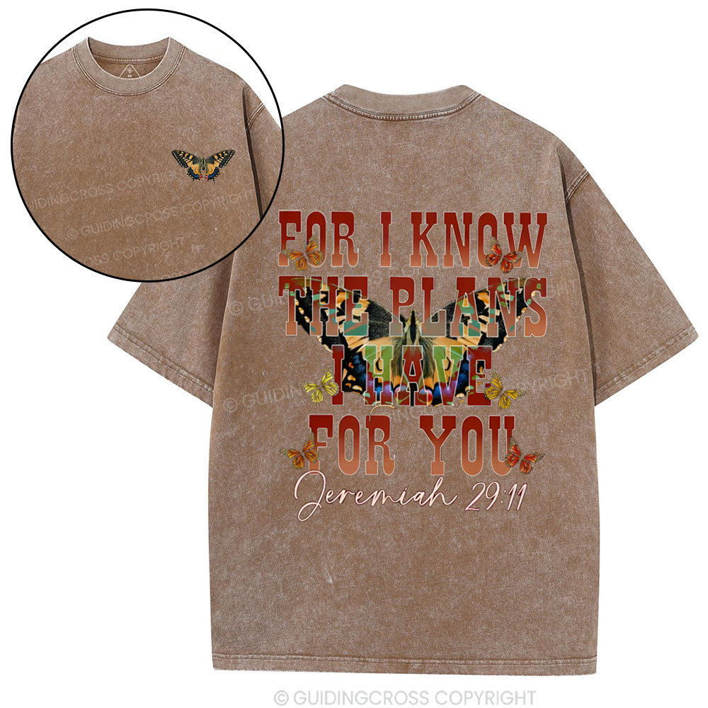For I Know Christian Washed T-Shirt