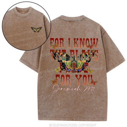 For I Know Christian Washed T-Shirt