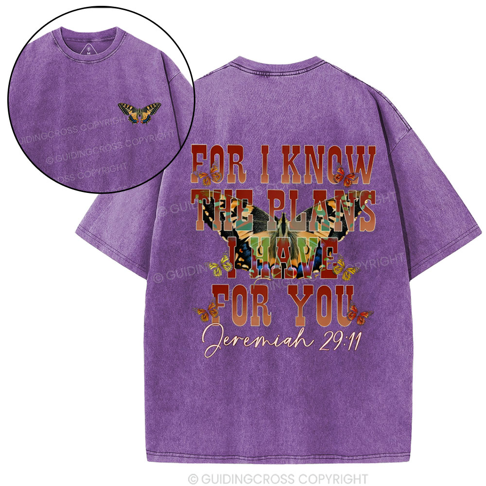 For I Know Christian Washed T-Shirt