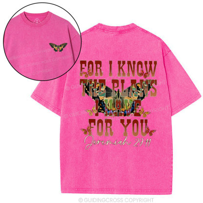 For I Know Christian Washed T-Shirt