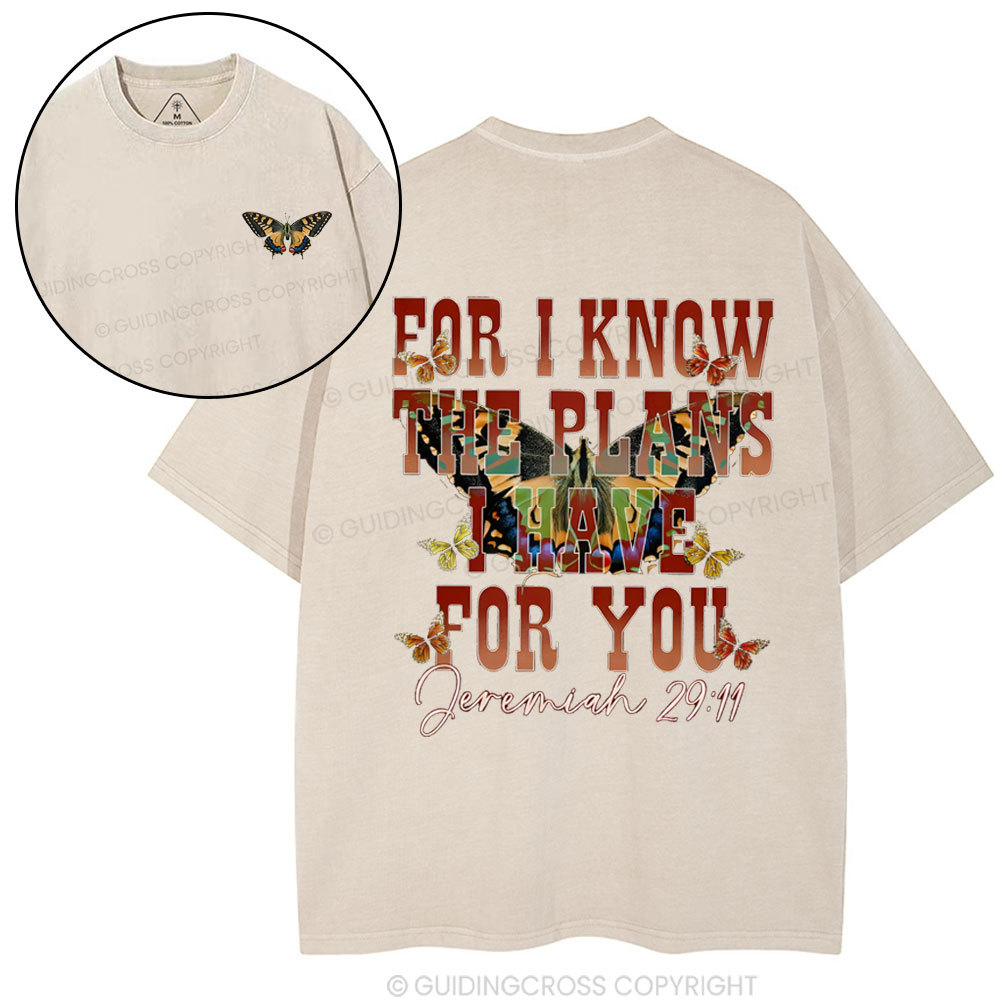 For I Know Christian Washed T-Shirt
