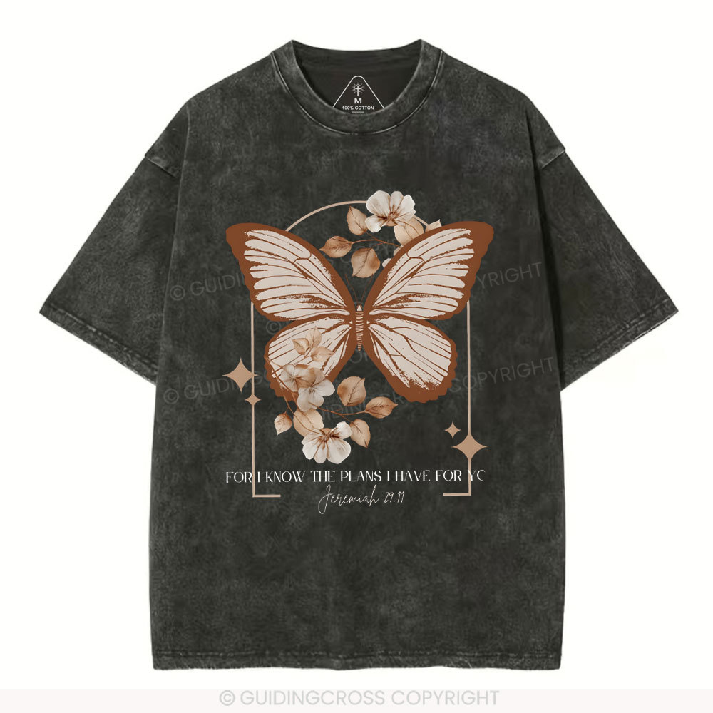 For I Know The Plan Christian Washed T-Shirt