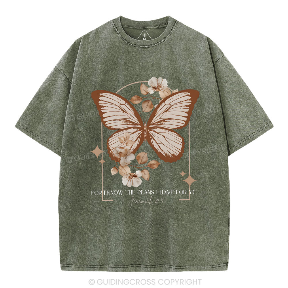 For I Know The Plan Christian Washed T-Shirt