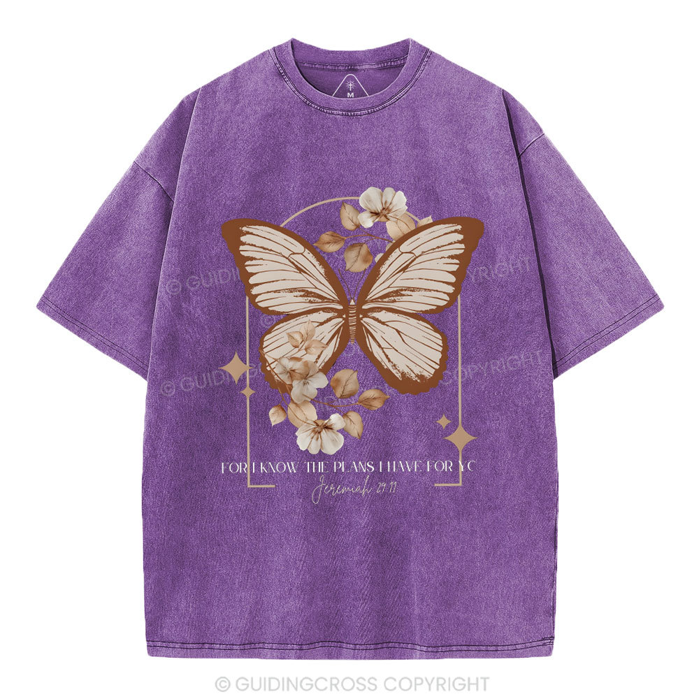 For I Know The Plan Christian Washed T-Shirt