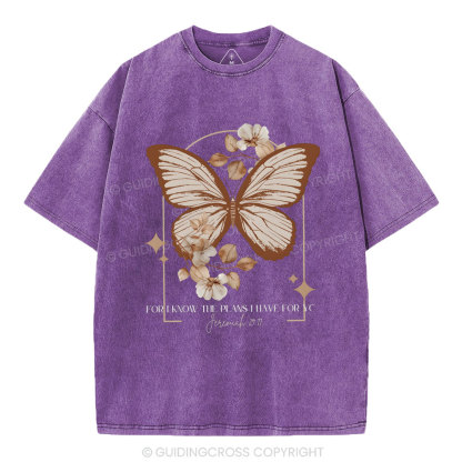 For I Know The Plan Christian Washed T-Shirt