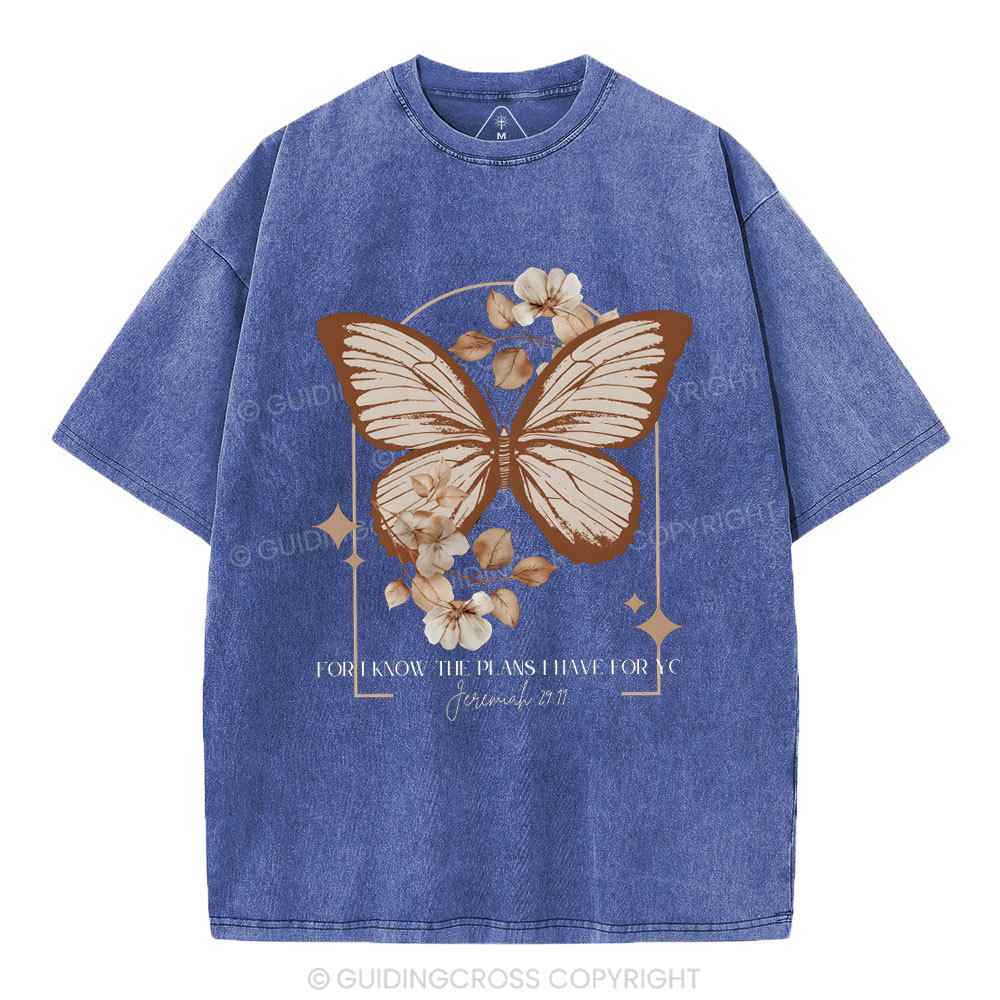 For I Know The Plan Christian Washed T-Shirt