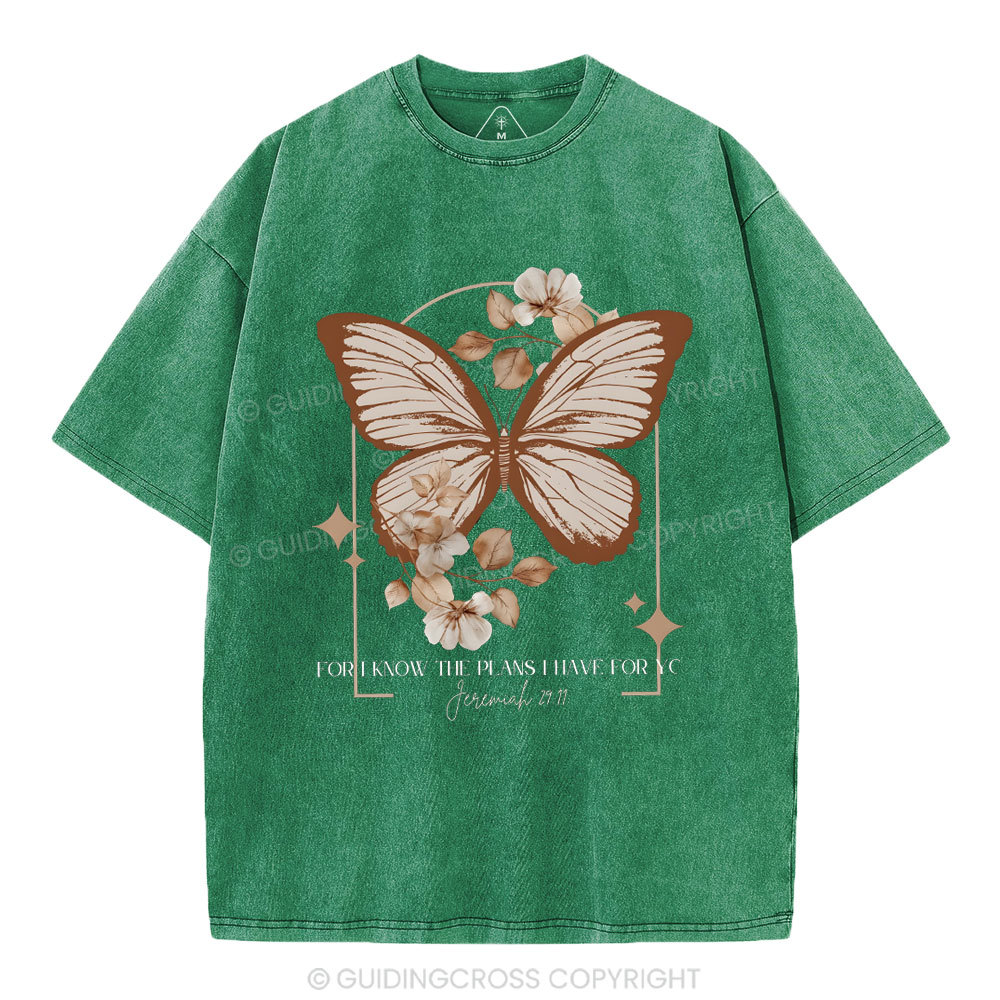 For I Know The Plan Christian Washed T-Shirt