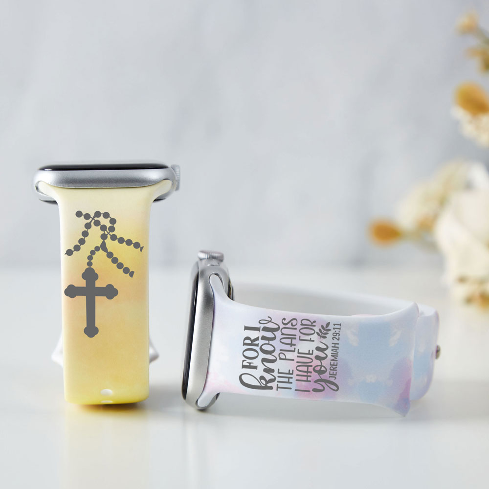 For I Know The Plan I Have For You Christian Tie Dye Watch Band