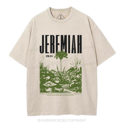 For I Know The Plans Christian Washed T-Shirt