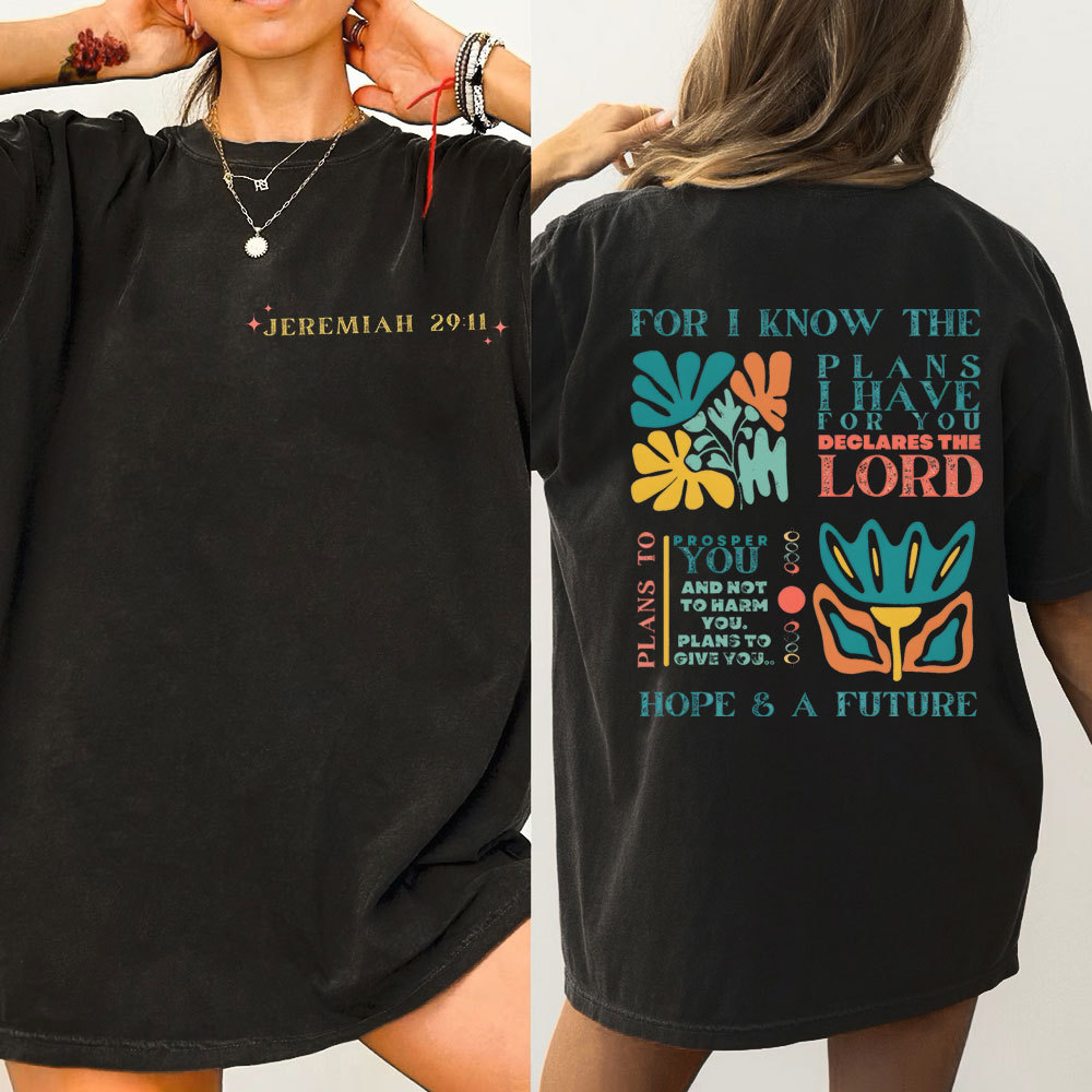 For I Know The Plans Christian Washed T-Shirt