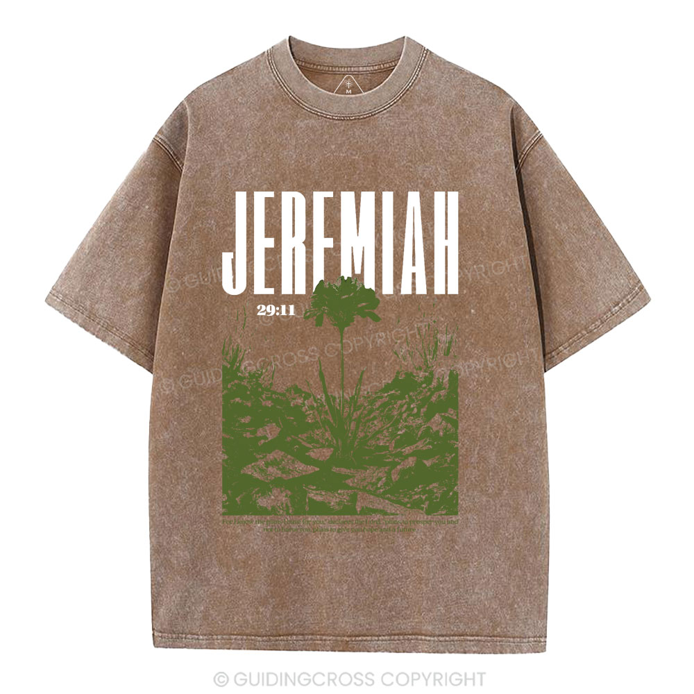 For I Know The Plans Christian Washed T-Shirt