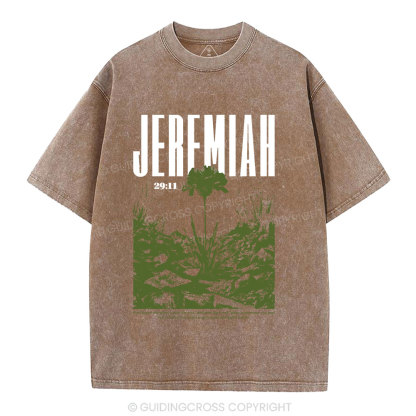 For I Know The Plans Christian Washed T-Shirt