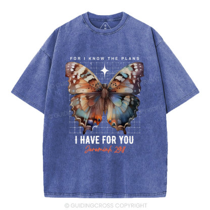 For I Know The Plans Christian Washed T-Shirt