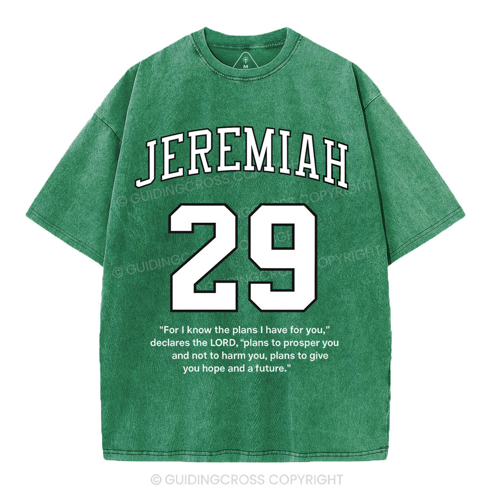 For I Know The Plans I Have For You Christian Washed T-Shirt