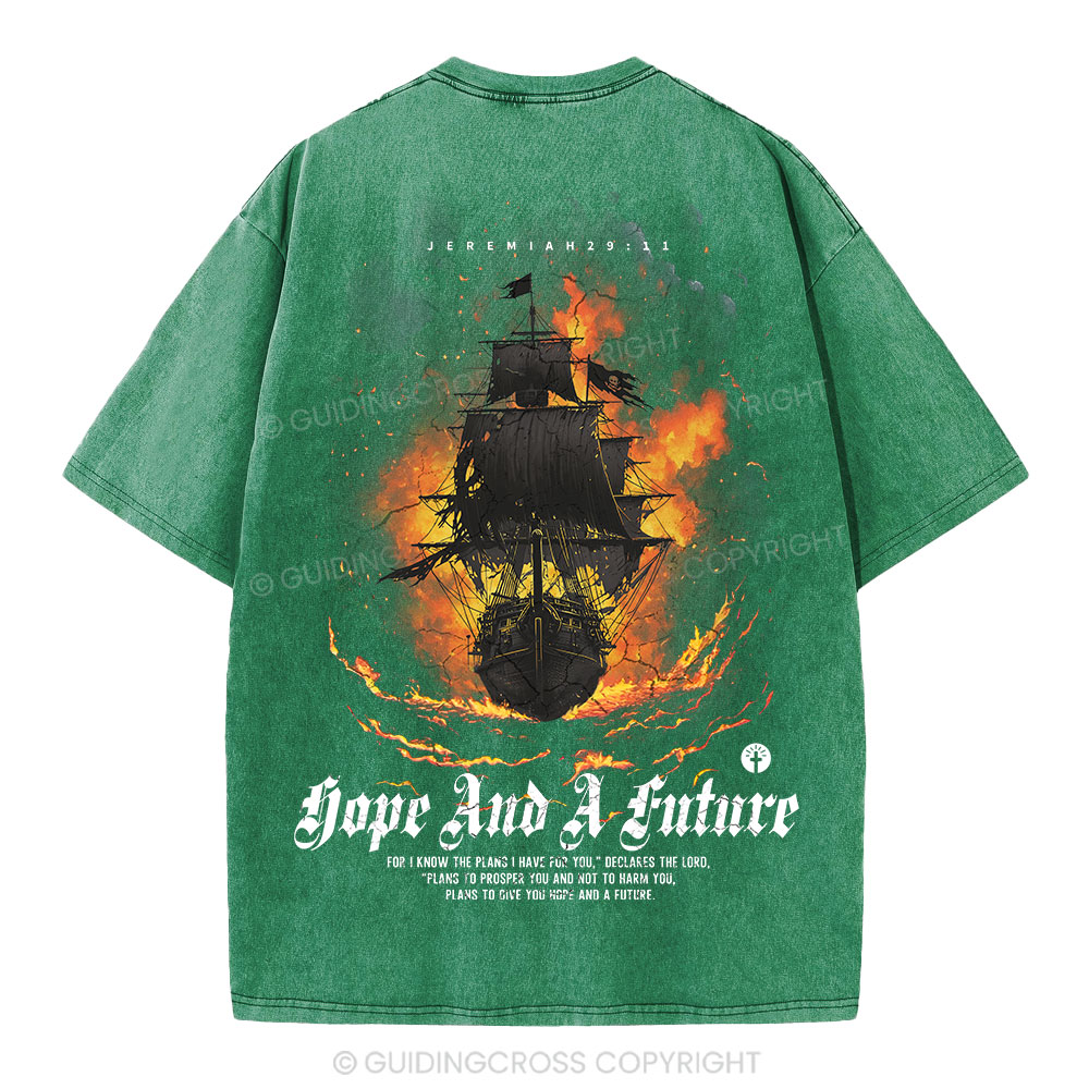 For I Know The Plans I Have For You Christian Washed T-Shirt