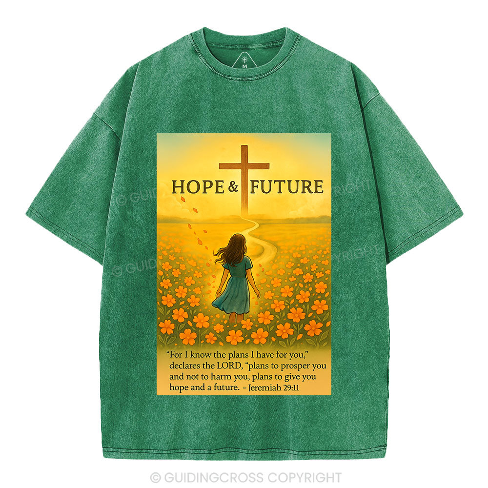 For I Know The Plans I Have For You Christian Washed T-Shirt