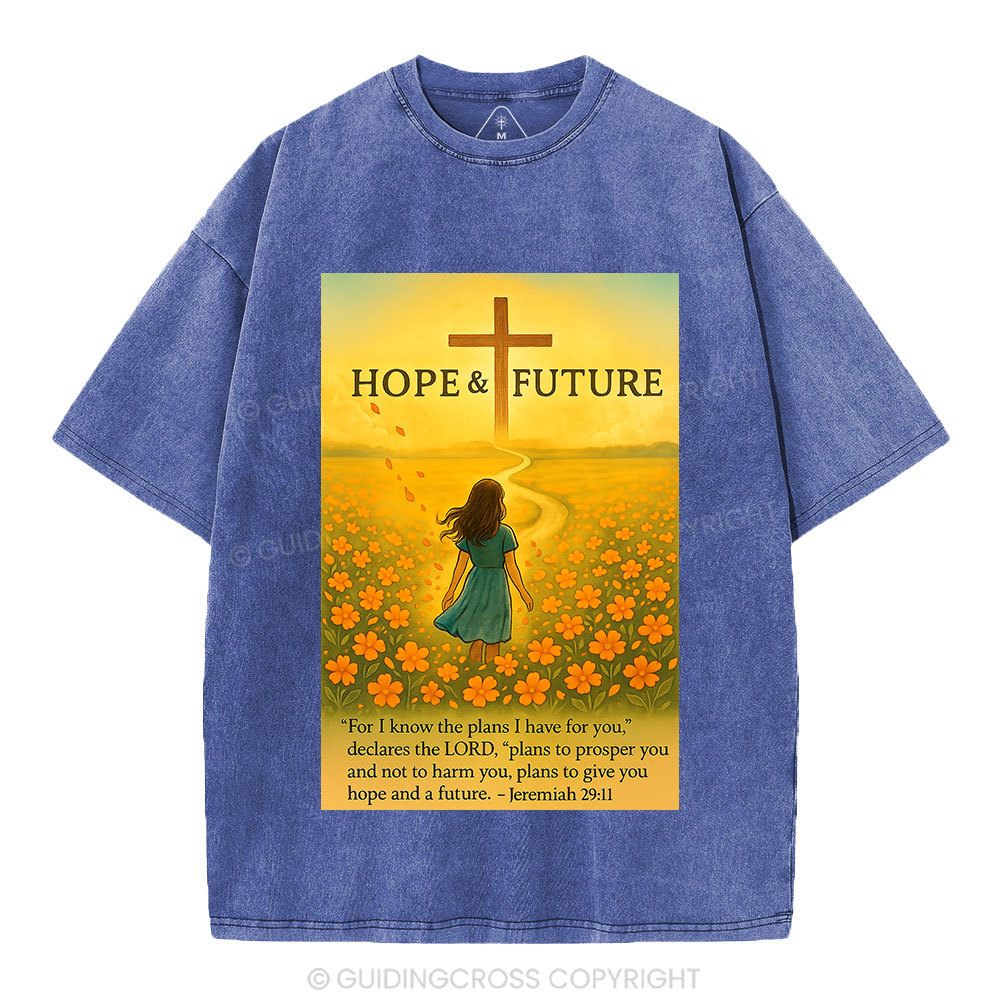 For I Know The Plans I Have For You Christian Washed T-Shirt