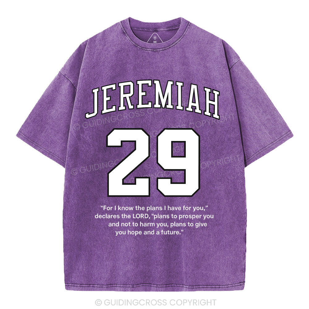 For I Know The Plans I Have For You Christian Washed T-Shirt