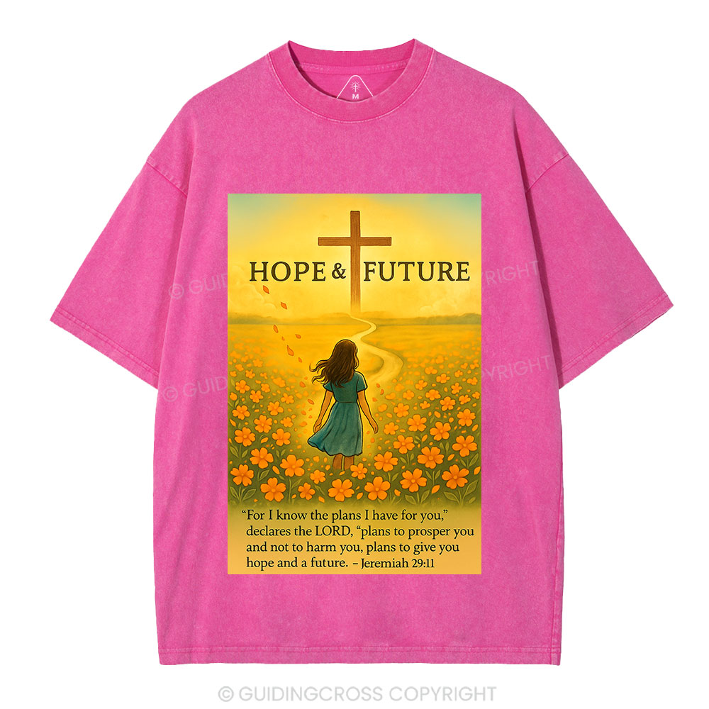 For I Know The Plans I Have For You Christian Washed T-Shirt