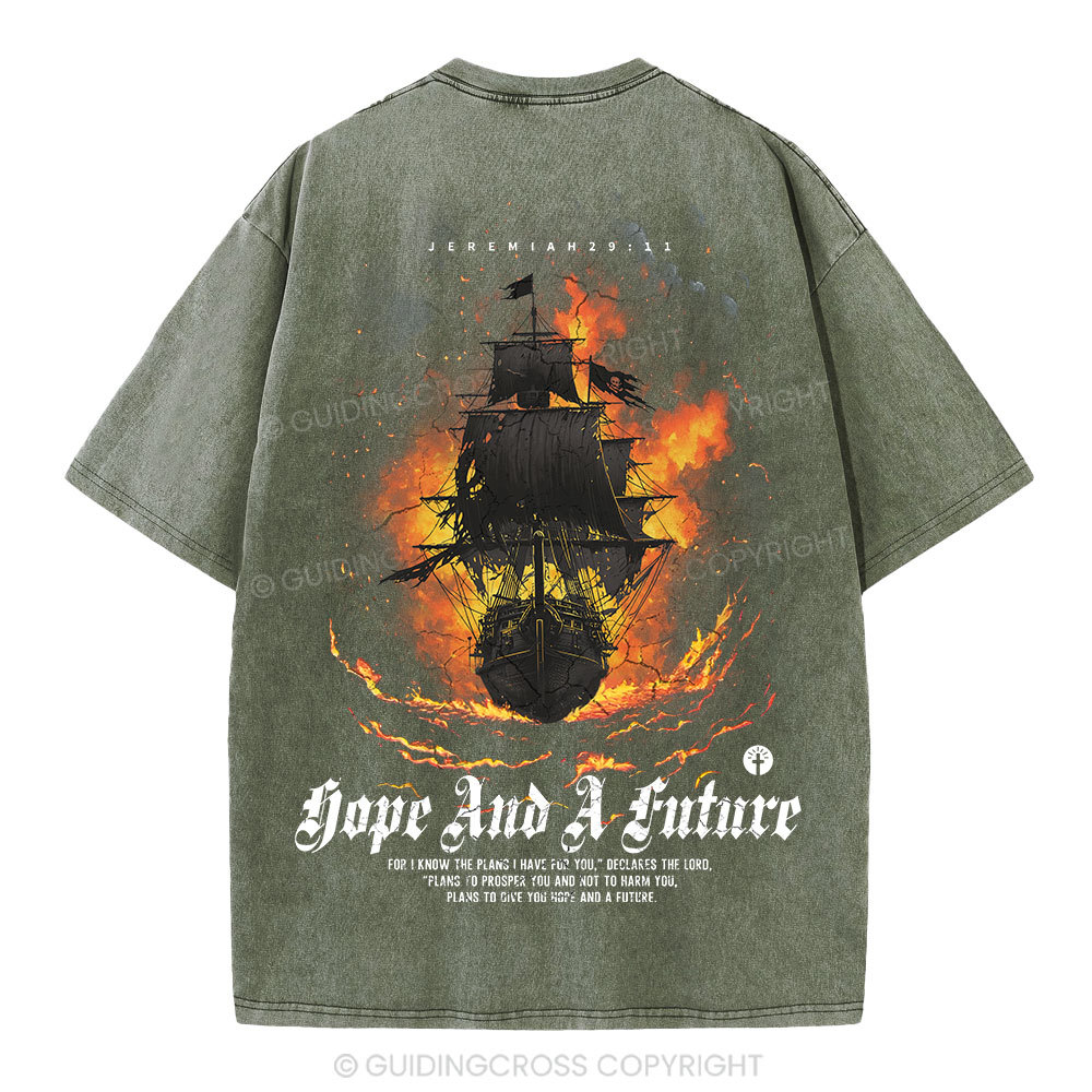 For I Know The Plans I Have For You Christian Washed T-Shirt