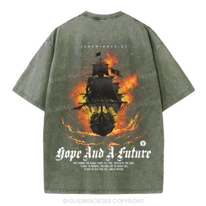 For I Know The Plans I Have For You Christian Washed T-Shirt