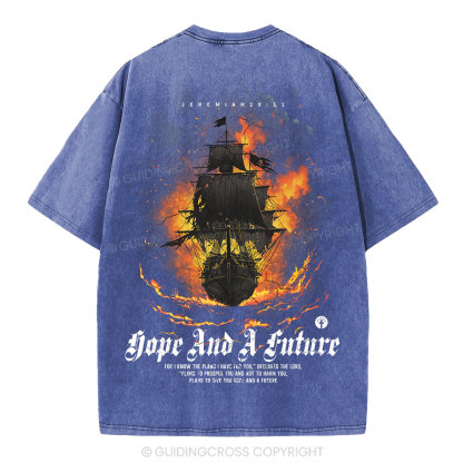 For I Know The Plans I Have For You Christian Washed T-Shirt