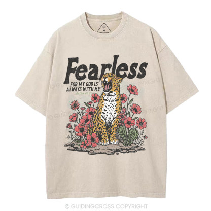 For My God Is Always With Me Christian Washed T-Shirt